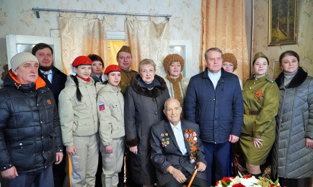 Участник Великой Отечественной войны Петр Федорович Соловьев отметил вековой юбилей
