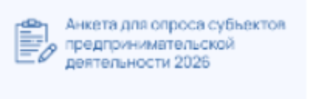 Анкета для опроса субъектов предпринимательской деятельности 2026