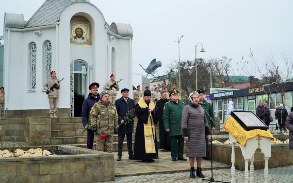 В Белокалитвинском районе состоялось торжественное открытие мемориала землякам-воинам специальной военной операции
