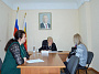 В Администрации района состоялся тематический прием граждан на тему: «Улучшение жилищных условий»